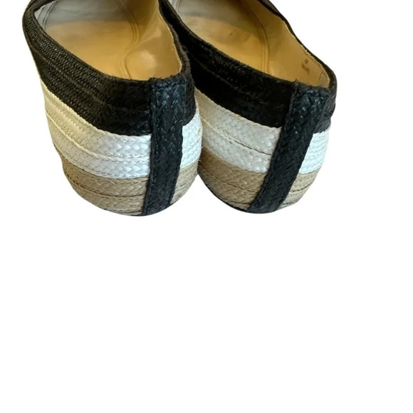 Enzo Angiolini Bullseye Raffia Flats Slip On Ballet Color Block Size 8.5 Women's - Picture 13 of 14